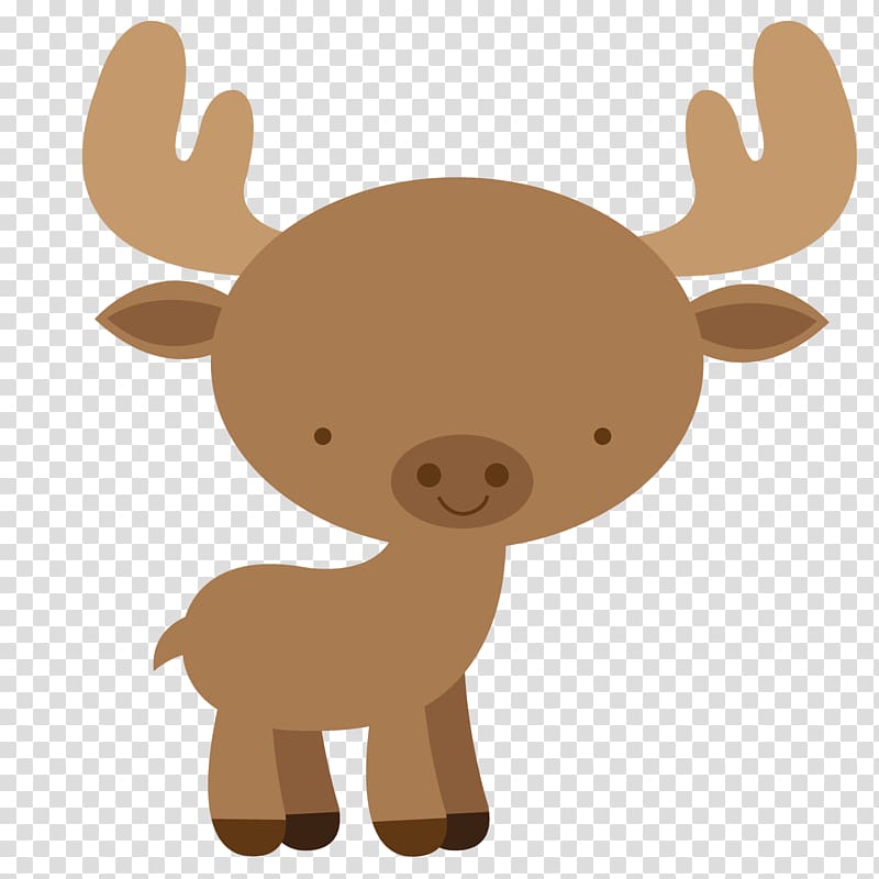 deer illustration, Moose Deer Elk , woodland transparent background PNG clipart