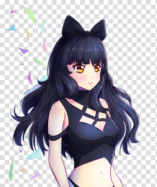 Blake Belladonna Fan art Anime, Anime transparent background PNG clipart