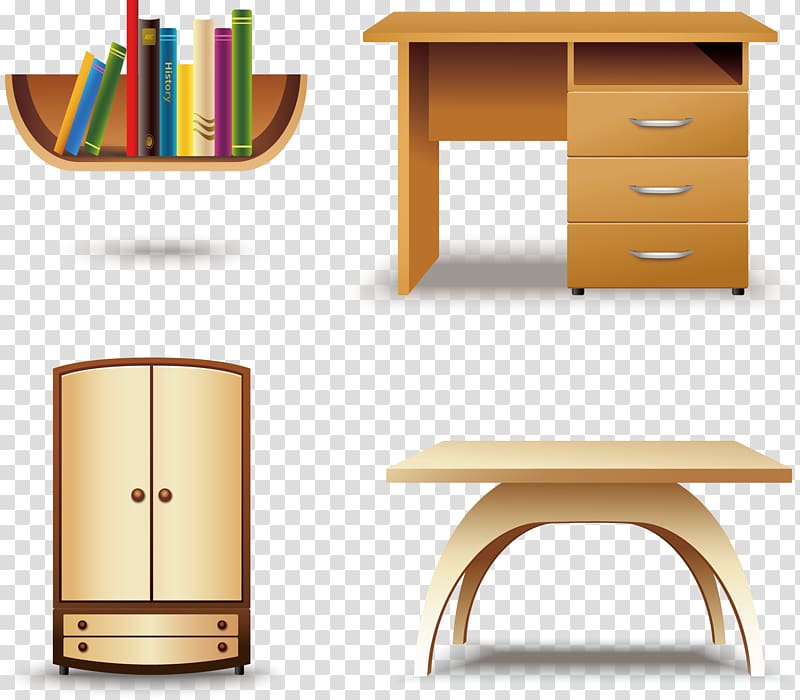 Table Bookcase Icon, Tables Bookcases transparent background PNG clipart