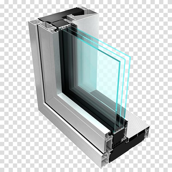 Window Door Thermal insulation Balcony R-value, glass building transparent background PNG clipart