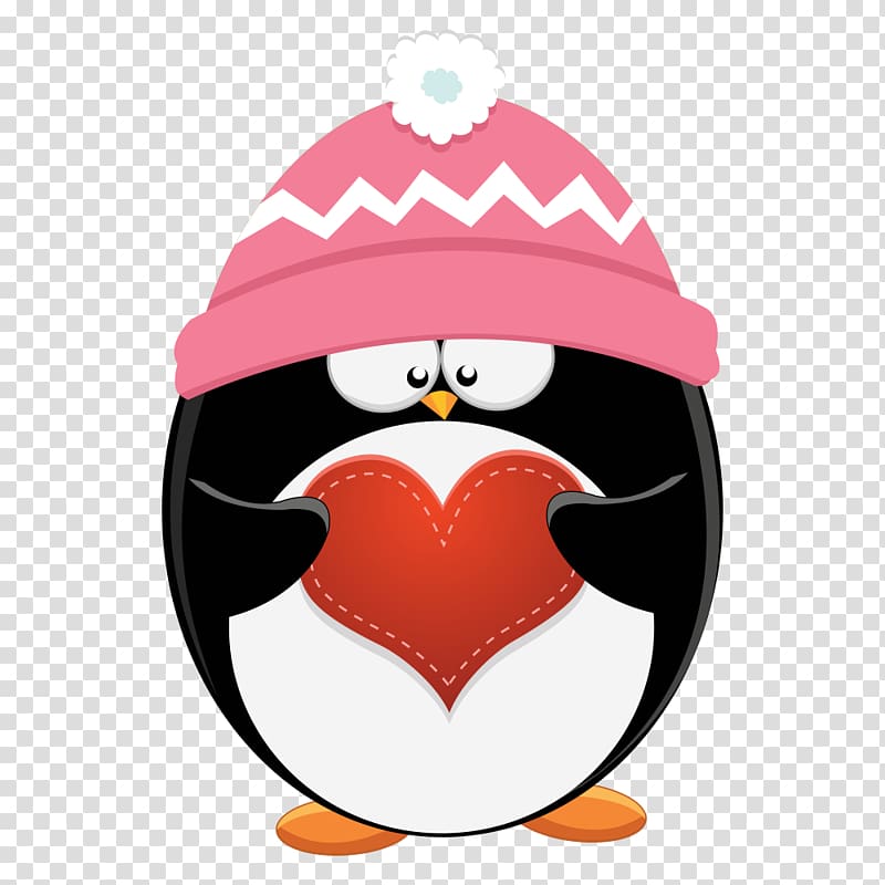 Penguin Cartoon Love , penguin transparent background PNG clipart