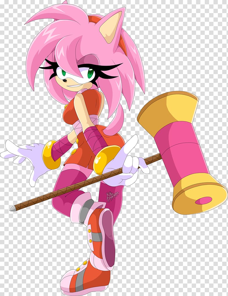 Sonic Mega Collection Amy Rose Sonic boom, Furry transparent background PNG clipart