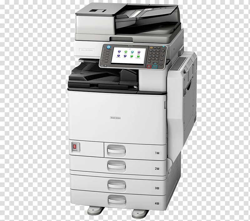 Ricoh copier Multi-function printer Printing, printer transparent background PNG clipart