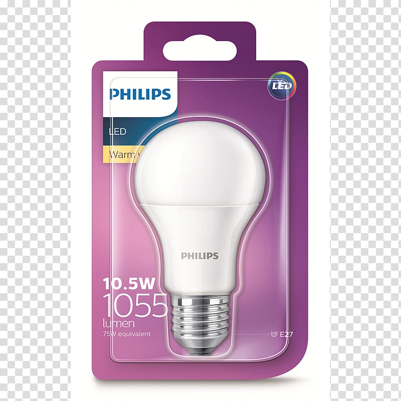 Light-emitting diode LED lamp Edison screw Incandescent light bulb, light transparent background PNG clipart