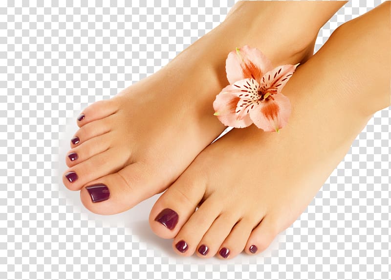 pink Peruvian lily on human feet art, Nail salon Pedicure Artificial nails Beauty Parlour, Nail transparent background PNG clipart