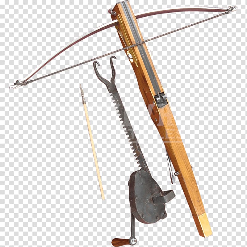Crossbow bolt Middle Ages Weapon Handloading, weapon transparent background PNG clipart