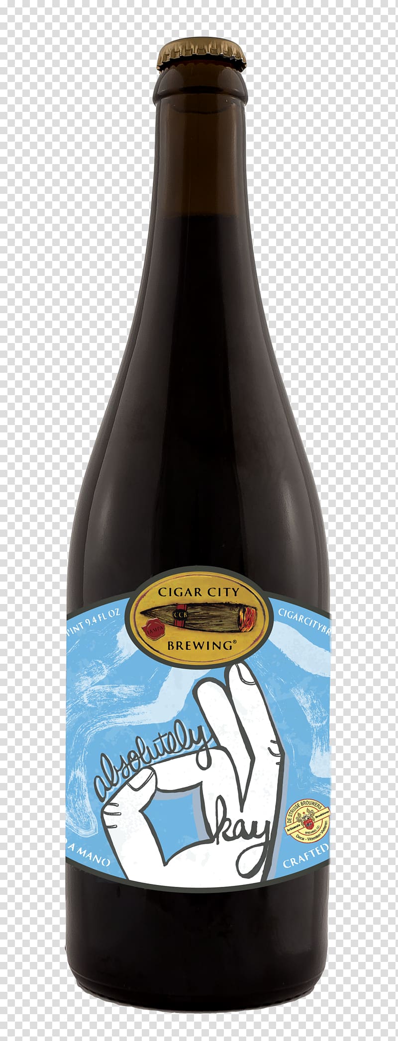 Beer bottle Russian Imperial Stout Cream ale, beer transparent background PNG clipart