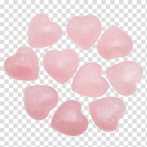 Worry stone Rose quartz Crystal healing Steinherz, Gaga transparent background PNG clipart