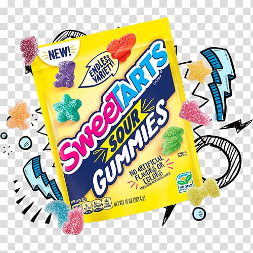 Gummy candy Sweetarts Sour Gummies Food, transparent background PNG clipart