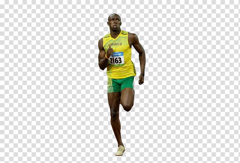 Sprint 2008 Summer Olympics 100 metres Ultramarathon, Usain Bolt HD transparent background PNG clipart