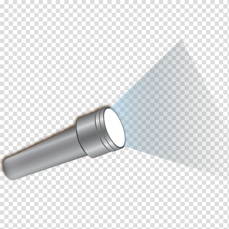 Flashlight Battery charger, Silver flashlight material transparent background PNG clipart