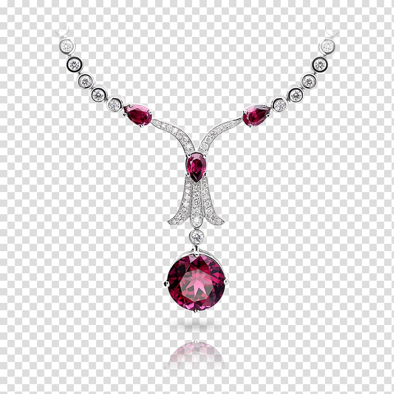 Jewellery Necklace Gemstone Charms & Pendants Ruby, Jewellery transparent background PNG clipart