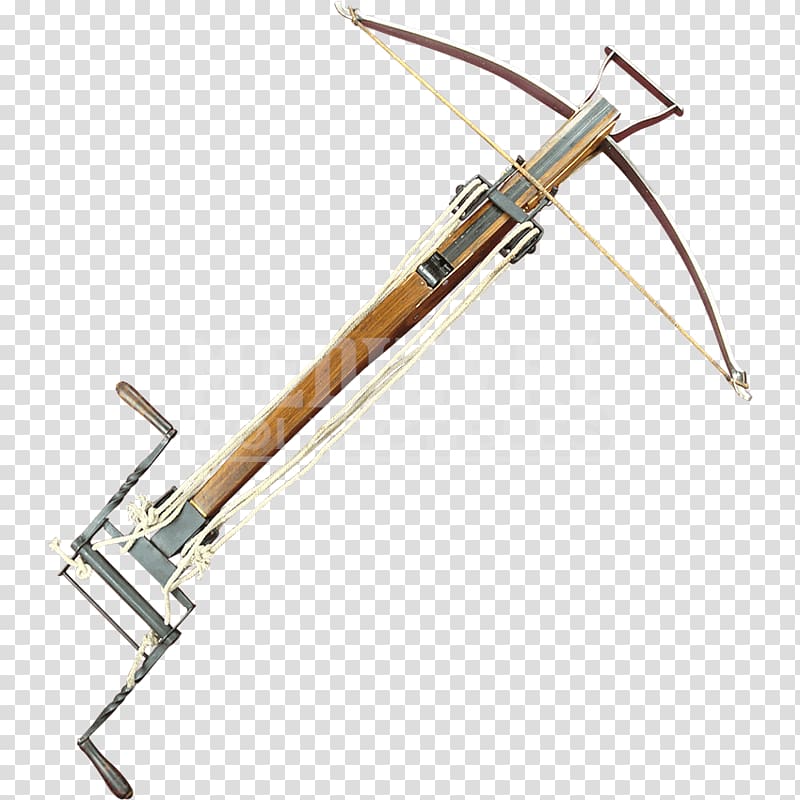 Middle Ages Crossbow Ranged weapon Catapult, weapon transparent background PNG clipart