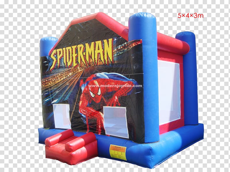 Inflatable Bouncers Toy Spider-Man Water slide, toy transparent background PNG clipart