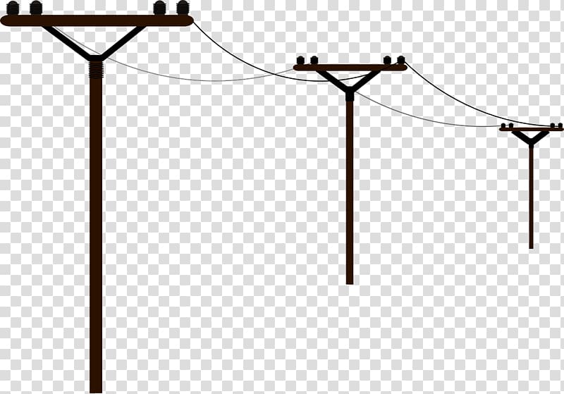 Overhead power line Electric power Electricity , pole transparent background PNG clipart