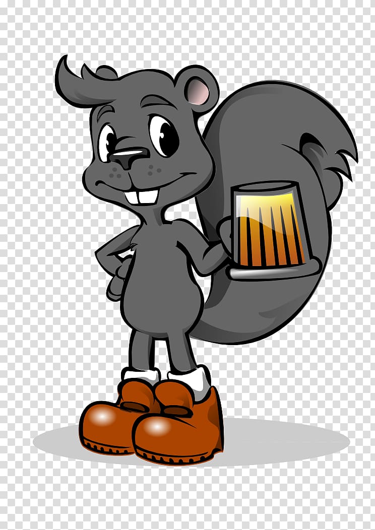 Canidae Rodent Cat Dog, holding a beer mug transparent background PNG clipart