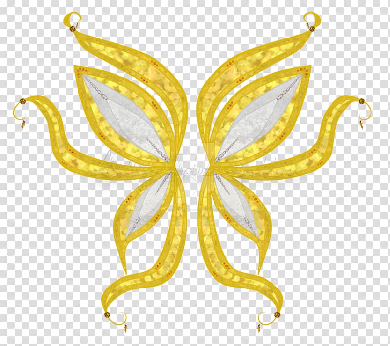 Winx Club: Believix in You Artist, gold fairy wings digital transparent background PNG clipart