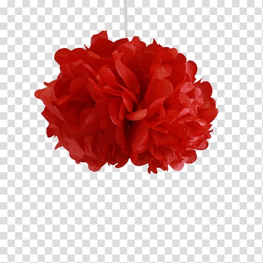 Red Pom-pom Tissue Paper Crêpe paper, others transparent background PNG clipart