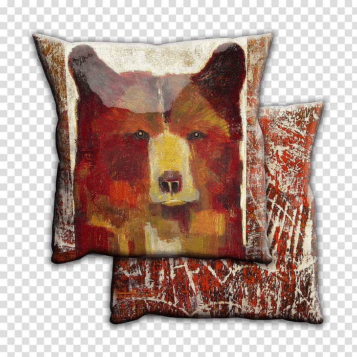 Electric Avenue Gifts Throw Pillows Bear Cushion, timber sign transparent background PNG clipart