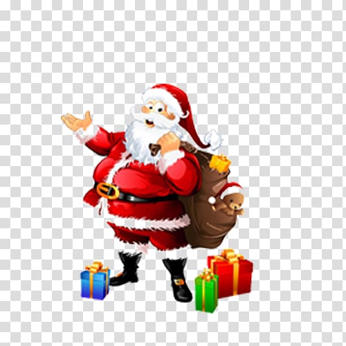 Santa Claus Christmas Gift, Santa Claus pattern transparent background PNG clipart