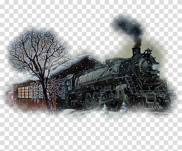 Train Rail transport Boone and Scenic Valley Railroad Steam locomotive Track, tube transparent background PNG clipart