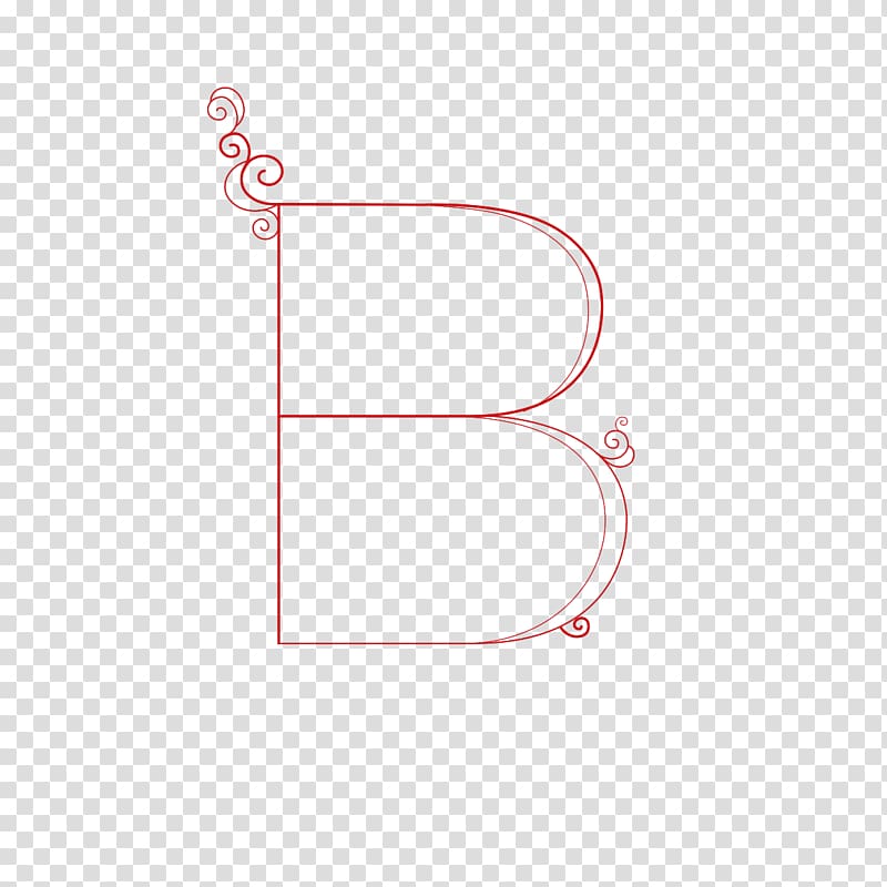 Line Angle Point, Red B transparent background PNG clipart