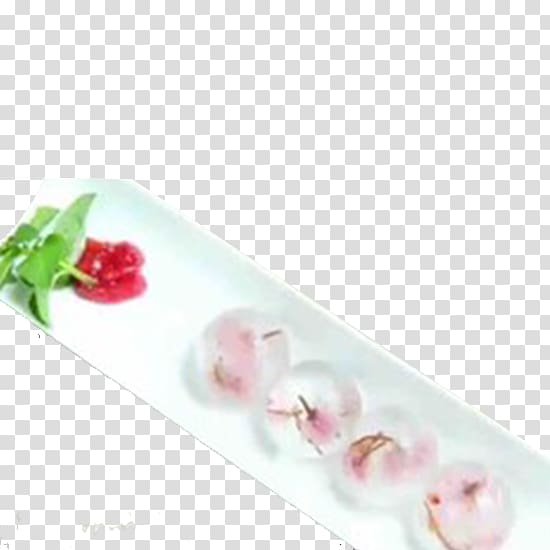 Sakuramochi Raindrop cake Nian gao Cherry, Shingen cake cherry water transparent background PNG clipart