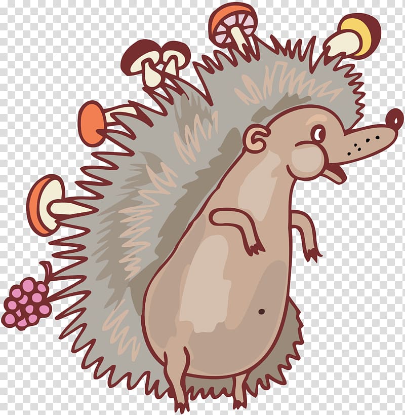 European Hedgehog , Cartoon Hedgehog transparent background PNG clipart