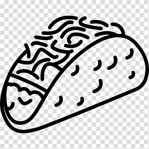 burrito clipart black and white