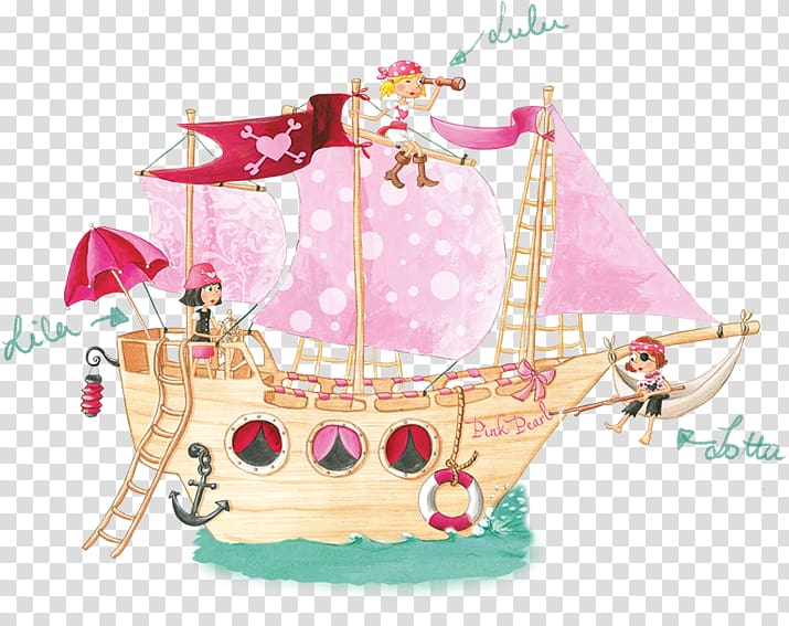 Piracy Pink Pirates 01: Pink Pirates und der Prinzenkuchen Ship Book World Ocean, others transparent background PNG clipart