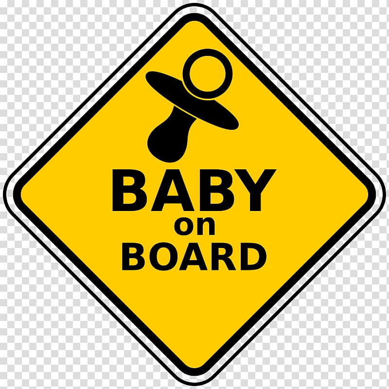 Baby on board Car Sign Child Sticker, Circuit Board transparent background PNG clipart