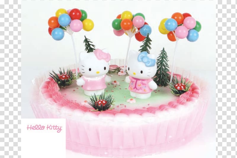 Hello Kitty Ice cream cake Birthday cake Sugar cake, baby food transparent background PNG clipart