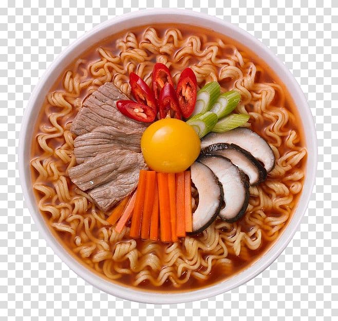 Okinawa soba Saimin Ramen Chinese noodles Lamian, Mushroom pork noodles transparent background PNG clipart