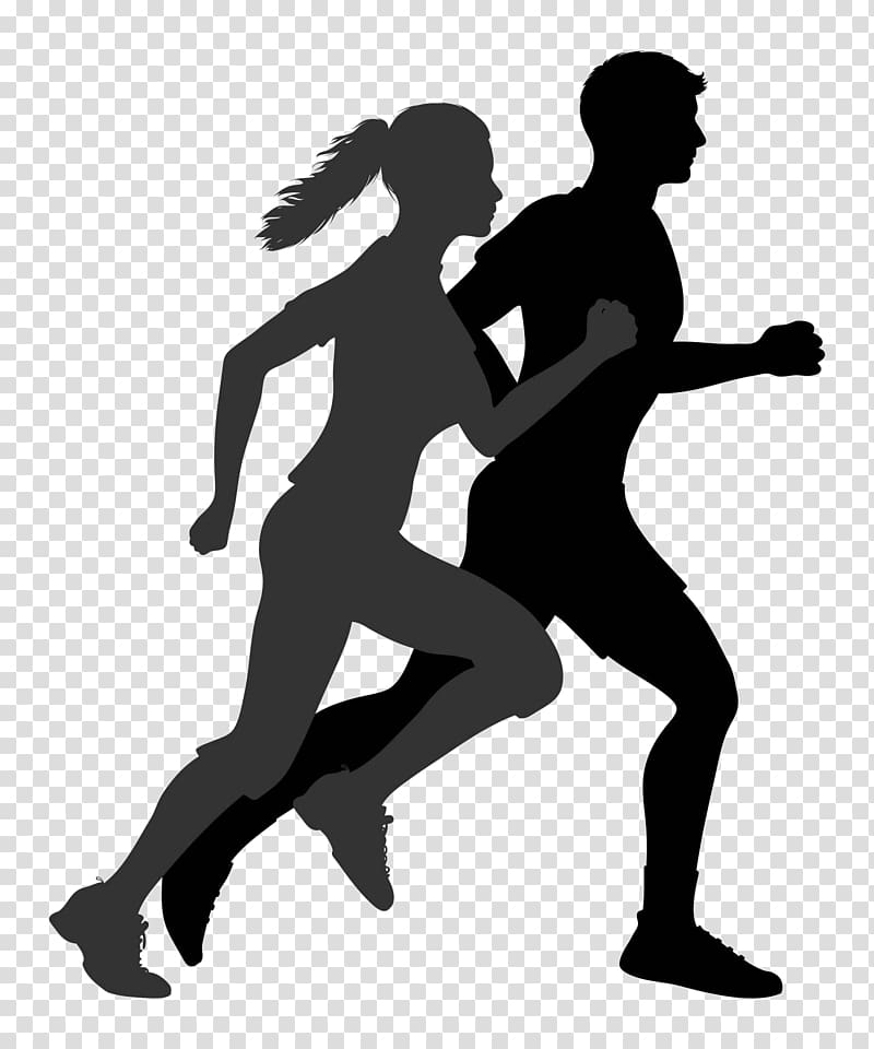 Running Silhouette , Silhouette transparent background PNG clipart