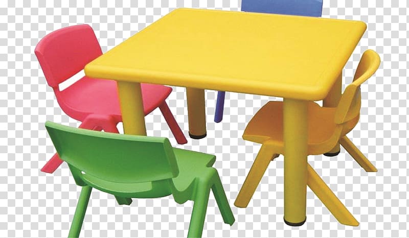 Table Chair Plastic Child, Children\'s plastic tables and chairs transparent background PNG clipart