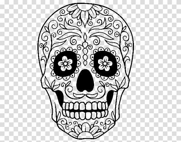 Calavera Coloring book Mexico Day of the Dead Skull and crossbones, Calaveras transparent background PNG clipart