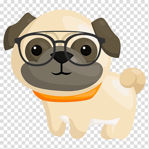 Pug Puppy Dog breed Sticker Emoji, puppy transparent background PNG clipart