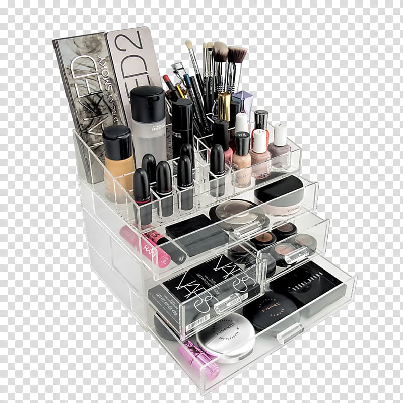 Cosmetics Box Eye Shadow Lipstick Drawer, cosmetic products in kind lalize transparent background PNG clipart