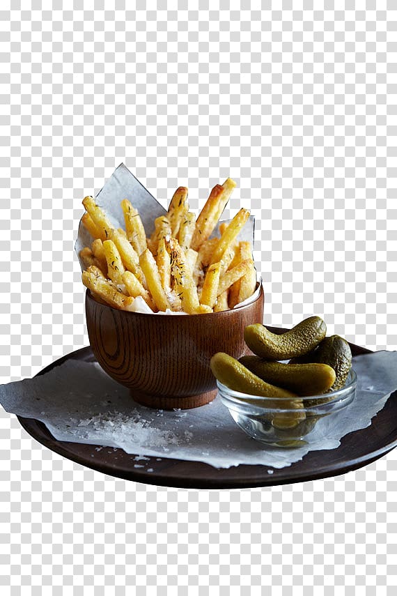 French fries Pickled cucumber Vegetarian cuisine Belgian cuisine French cuisine, Fries pickle transparent background PNG clipart