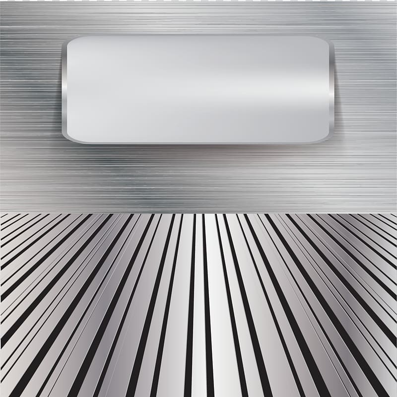 Black and white 3D computer graphics Metal, 3D metal stripe transparent background PNG clipart