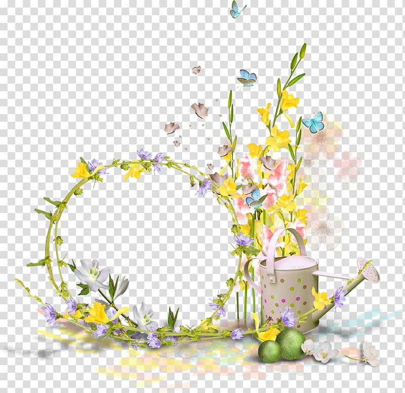 Frames Floral design Digital frame, Fromat transparent background PNG clipart