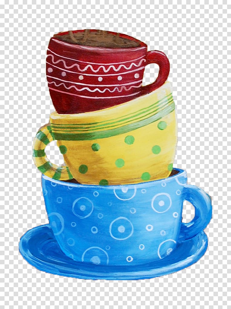 Coffee cup Cartoon Drawing, Cartoon Cup transparent background PNG clipart