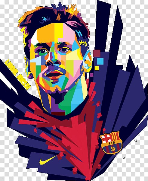 FC Barcelona illustration, Lionel Messi FC Barcelona Art El Clásico Football, lionel messi transparent background PNG clipart