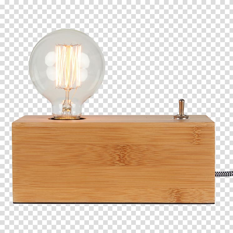 Lamp Table Light fixture Wood, bedside table transparent background PNG clipart