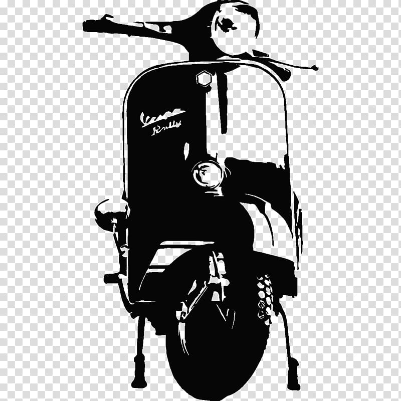 Sticker Wall decal Motorcycle, vespa transparent background PNG clipart