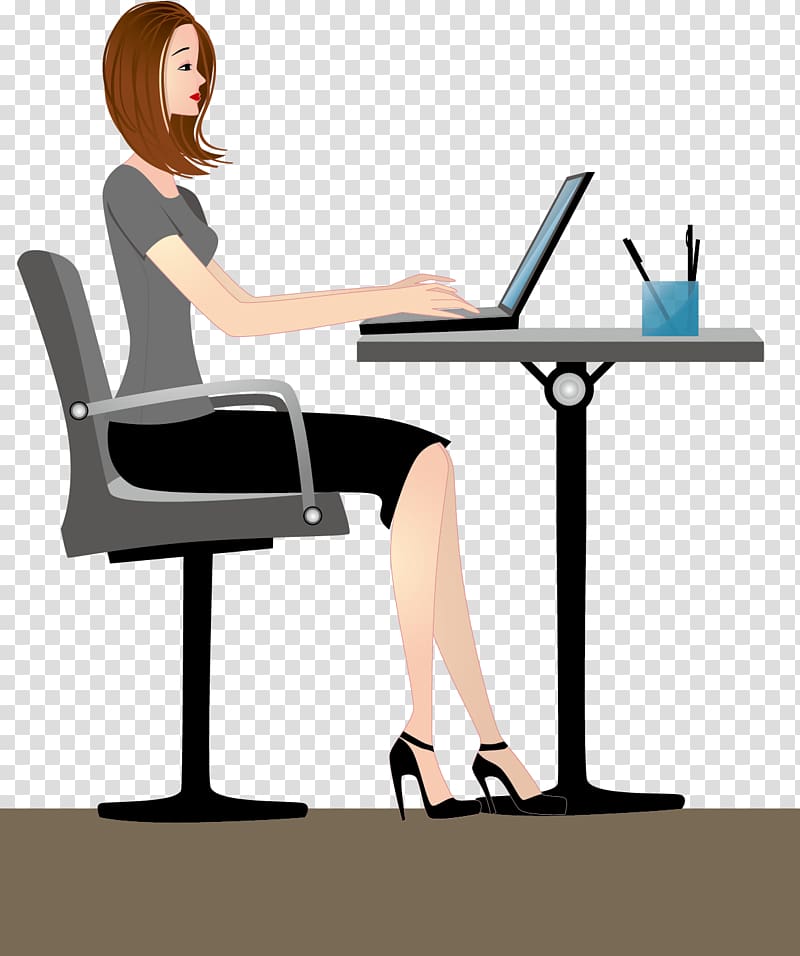 Microsoft Office , Office Women transparent background PNG clipart