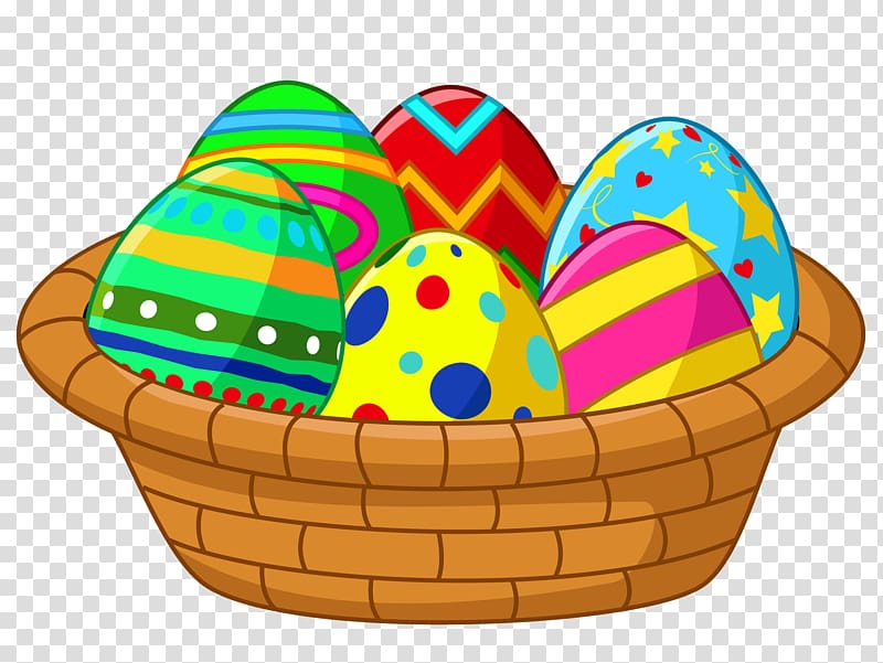 easter eggs in basket , Easter egg Egg decorating Illustration, Easter Bowl transparent background PNG clipart