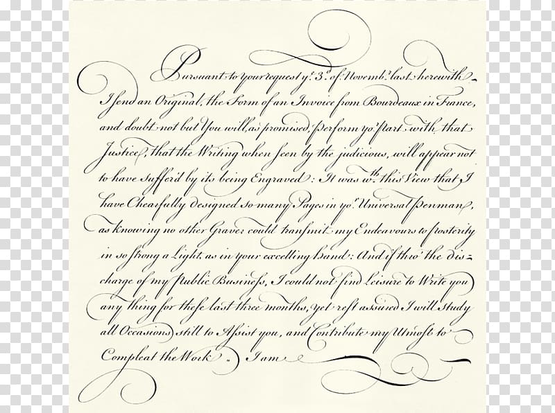 Handwriting Calligraphy The Universal Penman Penmanship Script typeface, manuscript transparent background PNG clipart
