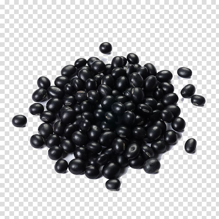 Black turtle bean Soybean Food Nutrition, A pile of black beans transparent background PNG clipart