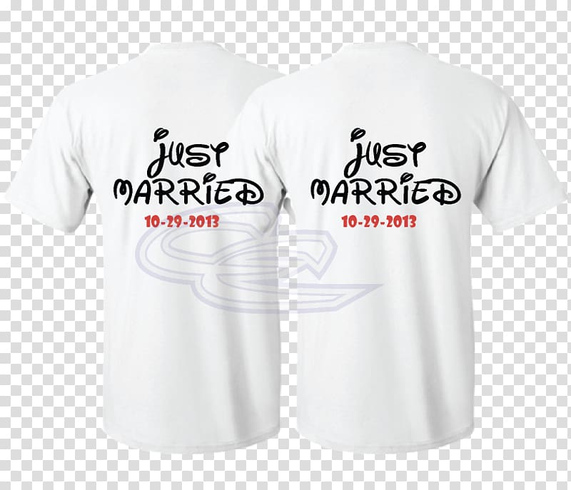 Minnie Mouse Mickey Mouse T-shirt Marriage, Just Married transparent background PNG clipart